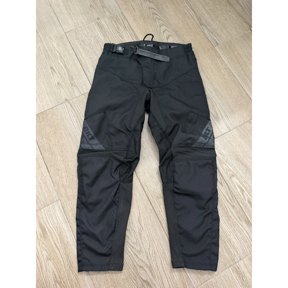 Bilt Black Motorcycle Riding Pants, size 22y